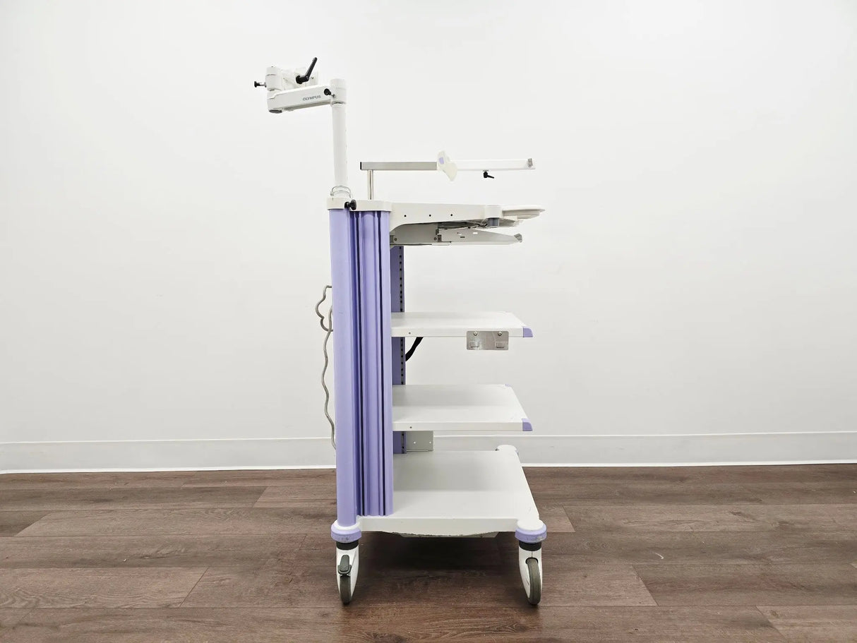 Olympus WM-WP1 Endoscopy Video Cart w/ Articulating Arm & Scope Holder Primis Medical