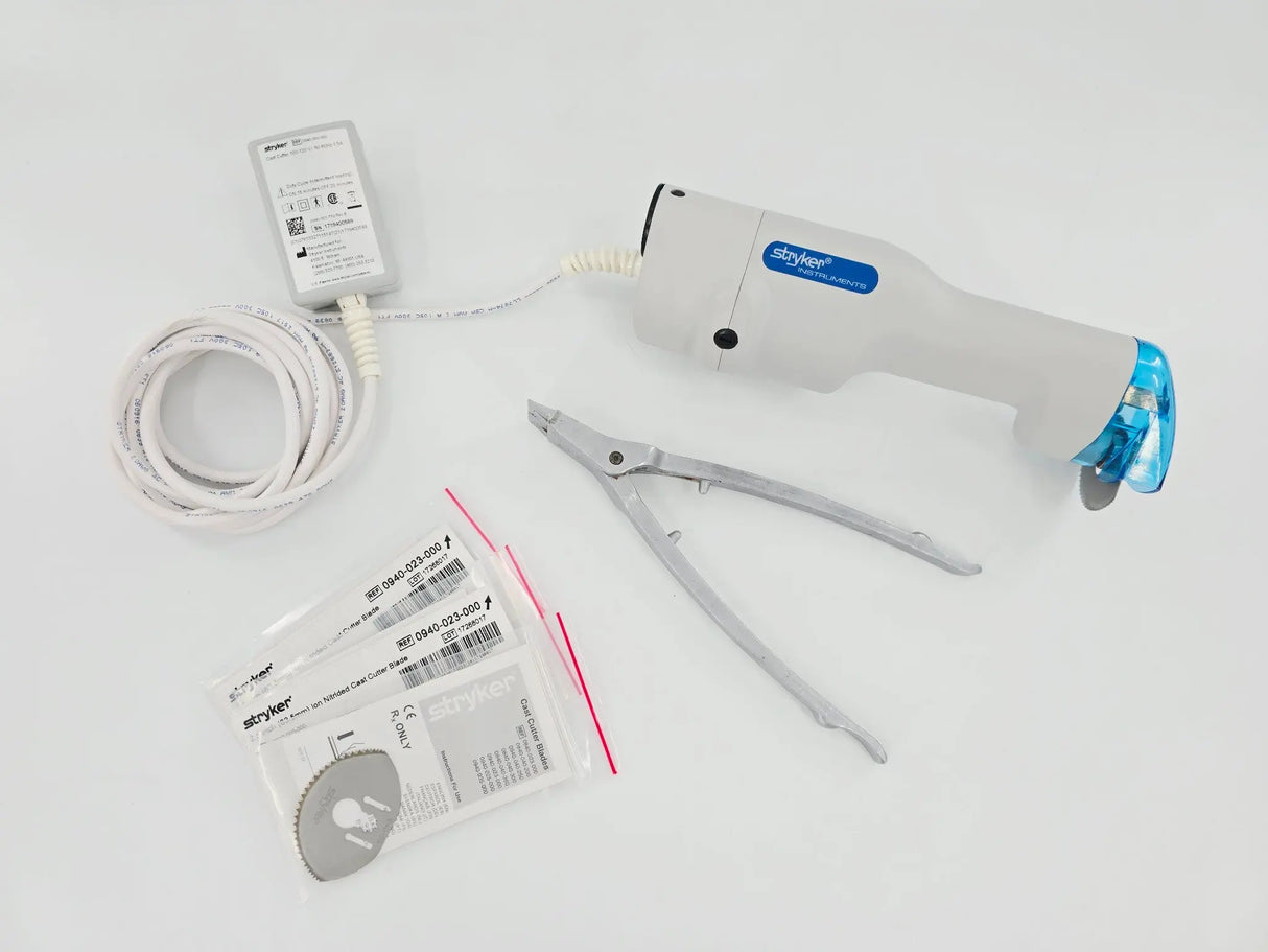 Stryker 0940-000-000 Cast Cutter w/ 0940-050-000 Blade Tool & Replacement Blades Primis Medical
