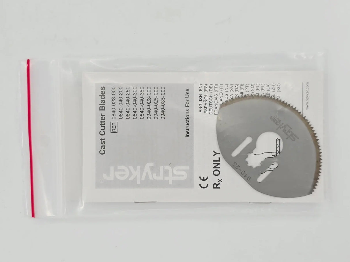 Stryker 0940-000-000 Cast Cutter w/ 0940-050-000 Blade Tool & Replacement Blades Primis Medical