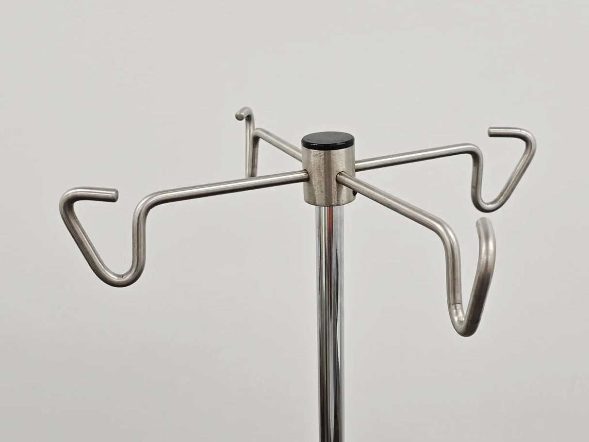 Stainless Steel IV Pole 5-Leg 2" Casters Primis Medical