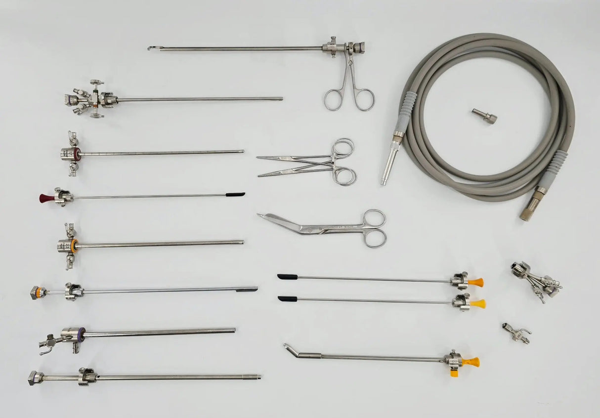 ACMI Circon Gyrus 17-Piece Cystoscope/ Resectoscope Surgical Instrument Set Primis Medical