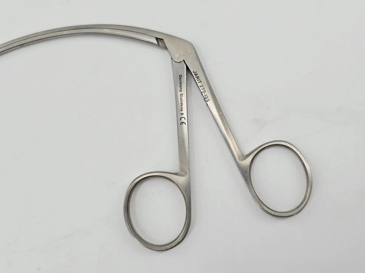 Jarit 270-185 Carroll Tendon Retriever Curved Shaft Serrated Jaws 5-1/2" Primis Medical