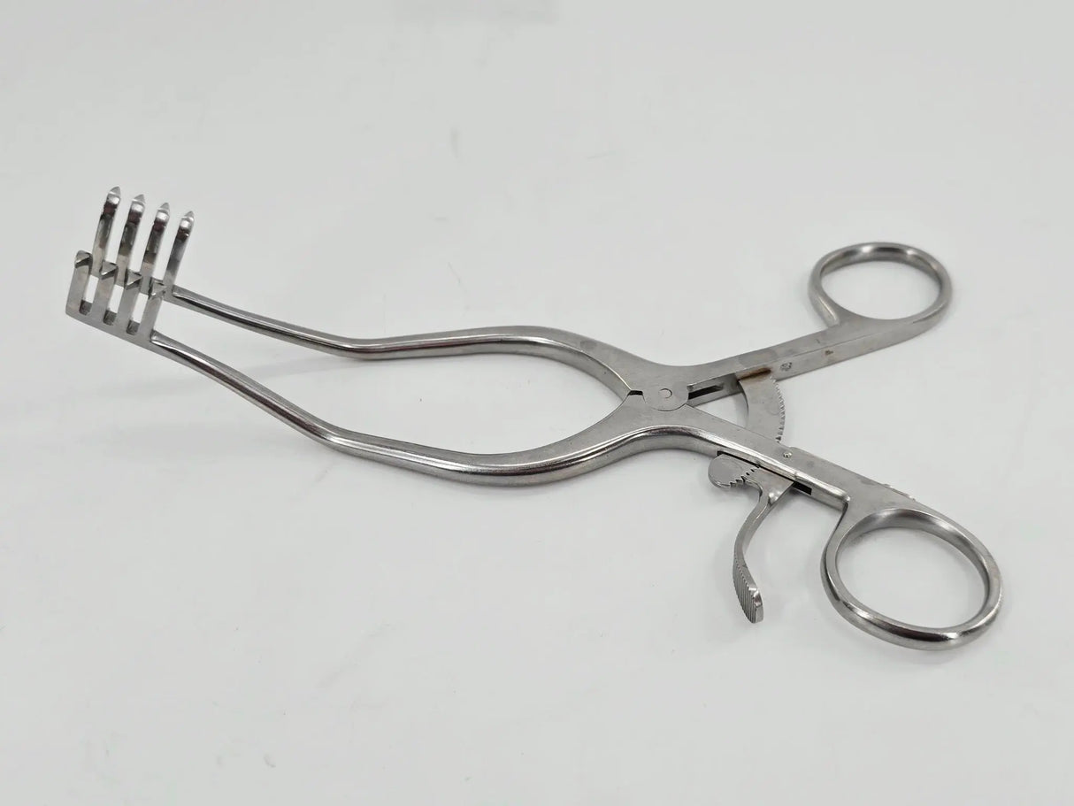 Konig MDS1867820 Anderson-Adson Retractor Self Retaining 4 x 4 Sharp Prongs 8" Primis Medical