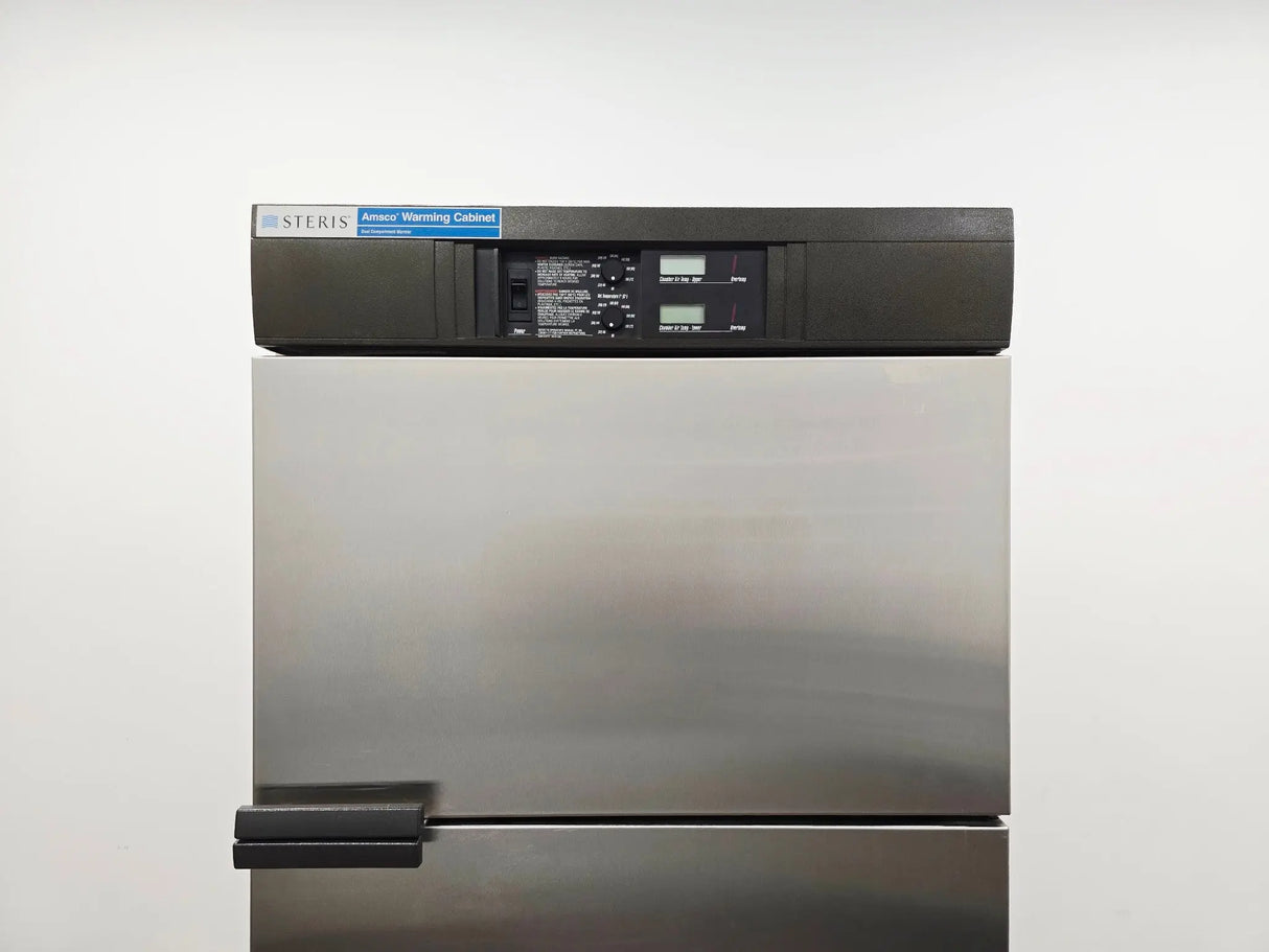Steris QDJ04 Amsco Warming Cabinet Dual Compartment Warmer Solid Steel Door Primis Medical