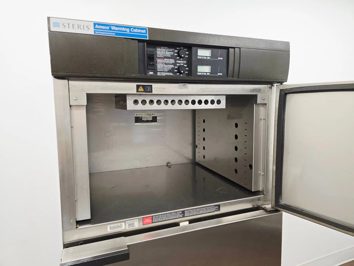 Steris QDJ04 Amsco Warming Cabinet Dual Compartment Warmer Solid Steel Door Primis Medical