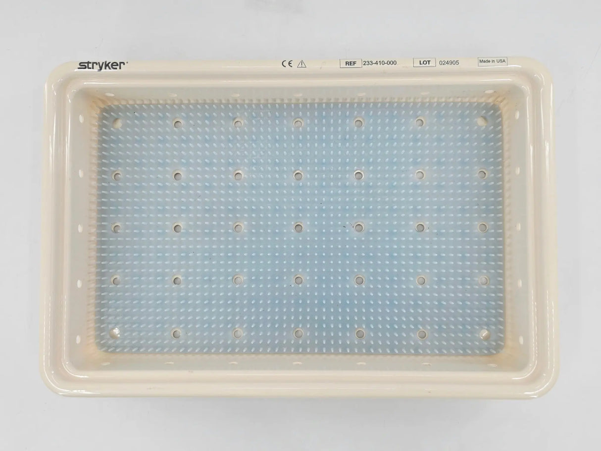 Stryker 233-410-000 Autoclavable Camera Tray Sterilization Case w/ Lid Primis Medical