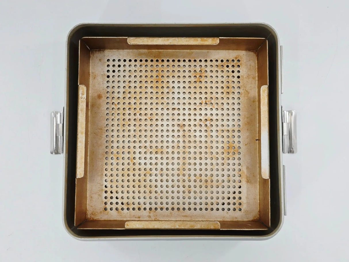 Medline Wagner Steriset Half-Size Instrument Sterilization Container w/ Basket Primis Medical