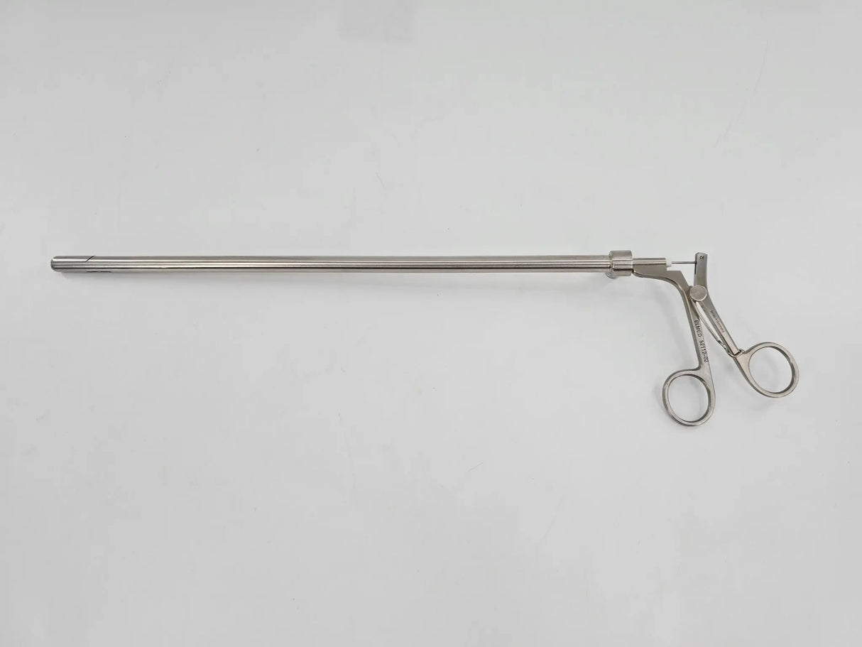 Elmed 52112-02 10mm Laparoscopic Spoon Forceps Rigid One-Piece Non-Rotating 17" Primis Medical