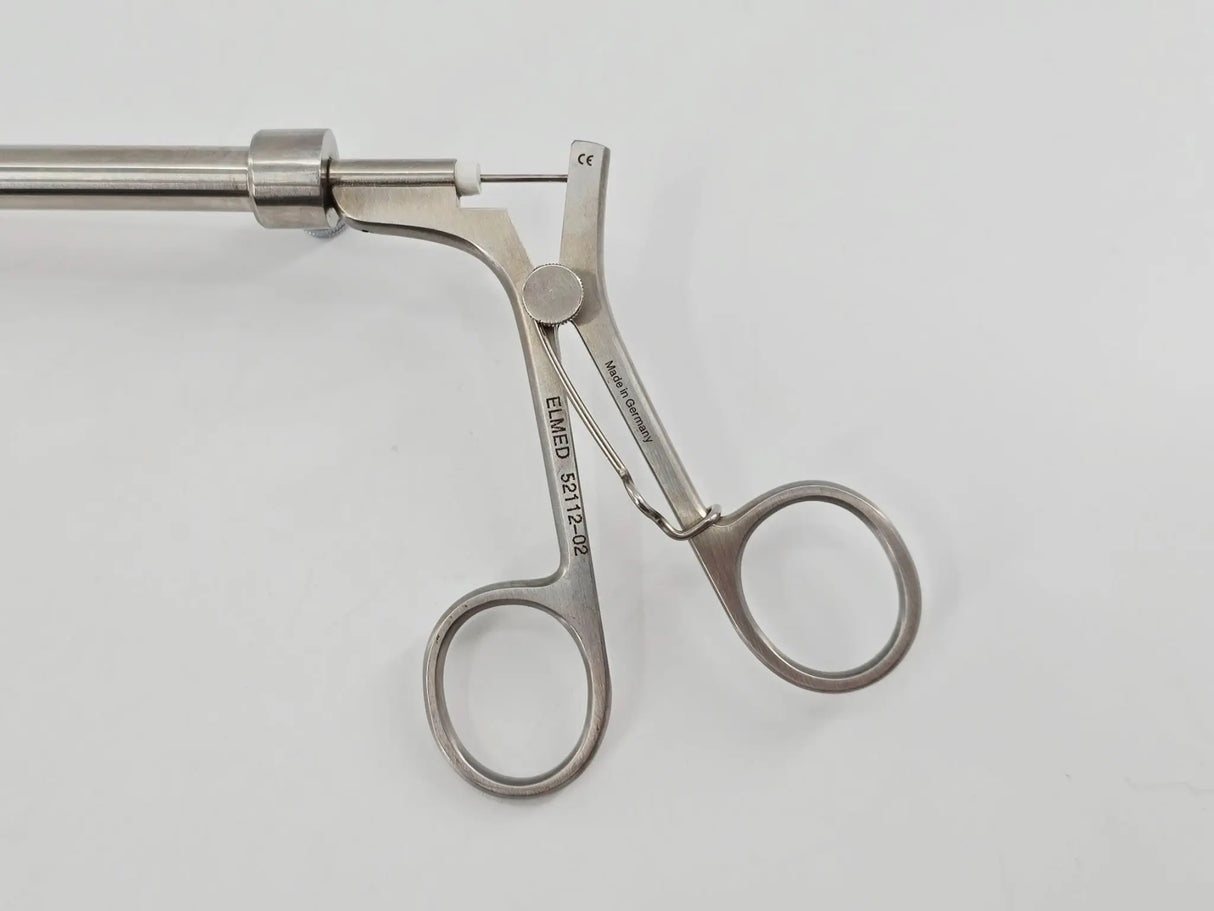 Elmed 52112-02 10mm Laparoscopic Spoon Forceps Rigid One-Piece Non-Rotating 17" Primis Medical
