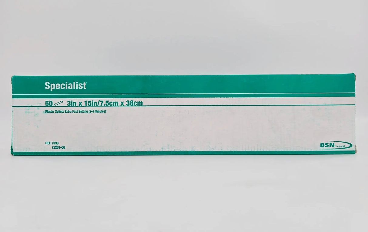 BSN Medical 7390 Specialist Plaster Splints Extra Fast Setting 3x15" BX/50 Primis Medical