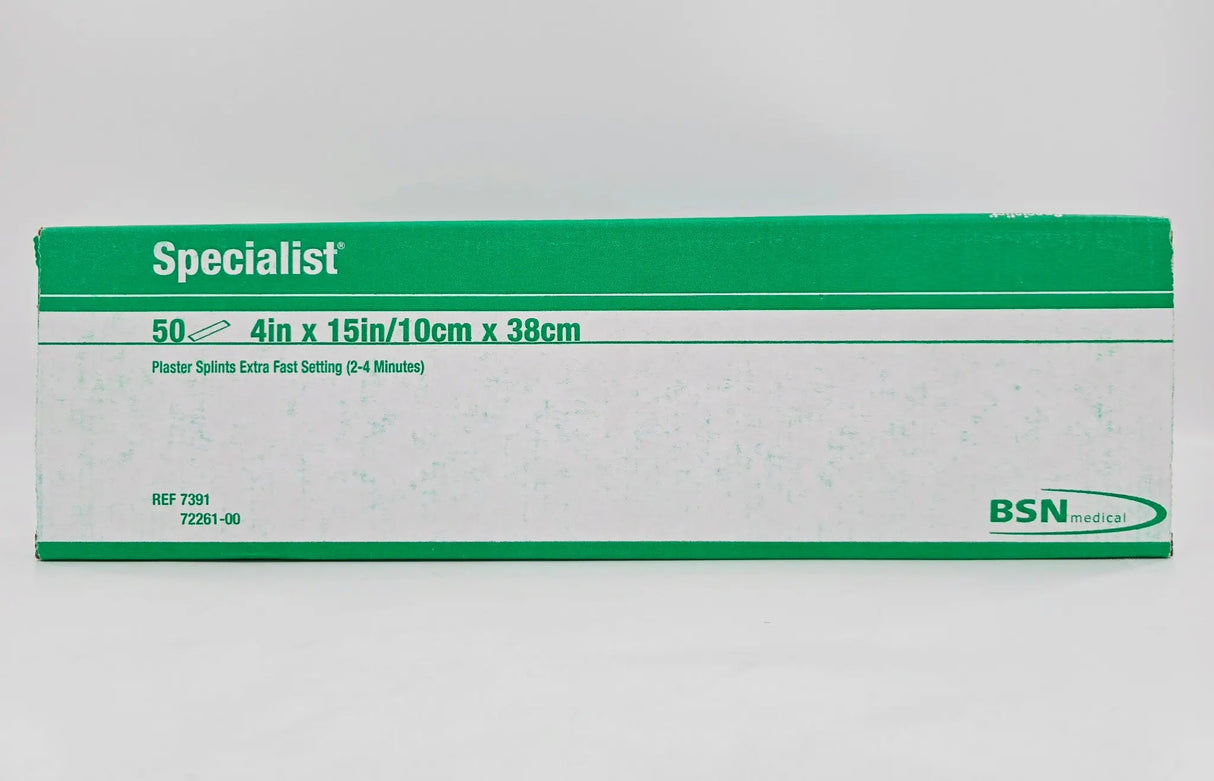 BSN Medical 7391 Specialist Plaster Splints Extra Fast Setting 4x15" BX/50 Primis Medical