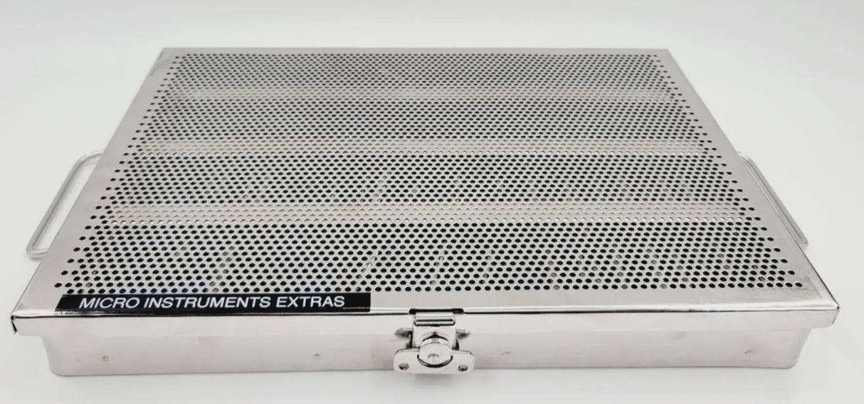 Micro Neurosurgery Instruments Extra Set w/ Weck 1077 Sterilization Case Unbranded