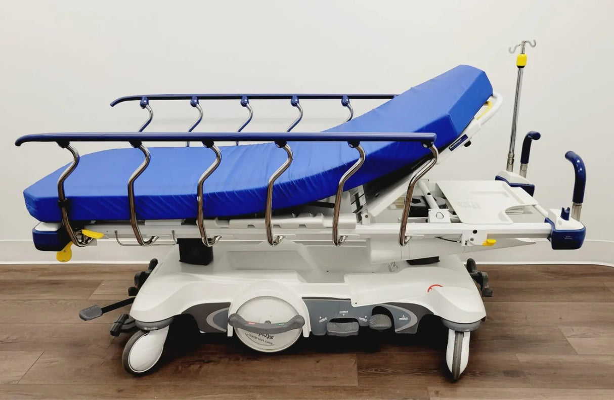 Stryker 1115 Glideaway Big Wheel Stretcher 700Lb Capacity w/ Pad Certified Stryker