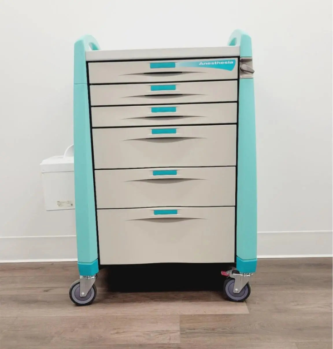 Capsa Solutions LTC Medication Anesthesia Cart Standard 6 Drawer w/ Lock System Capsa Solutions