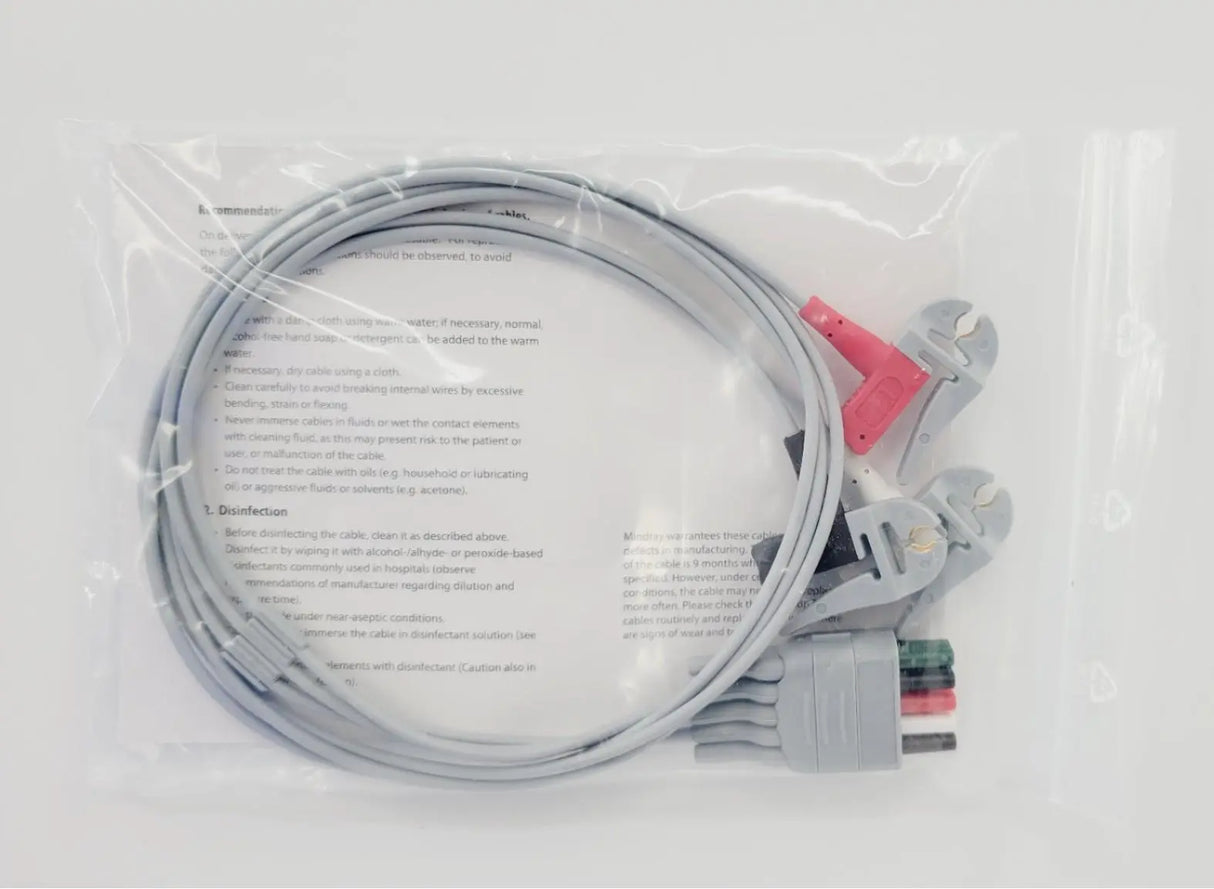 Mindray 0012-00-1514-05 3-Lead ECG Pinch Clip 24" Mindray