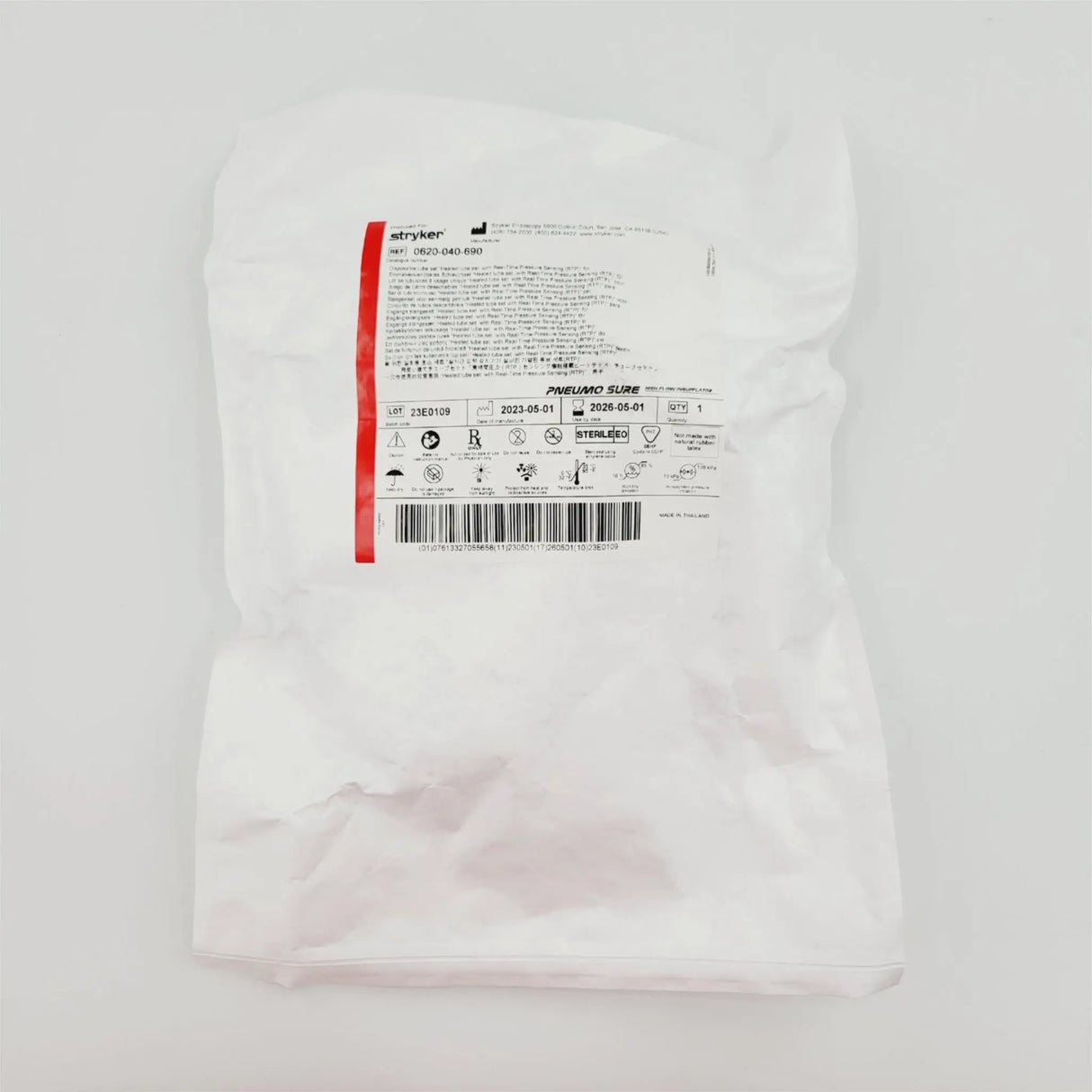Stryker Pneumo Sure 0620-040-690 Disposable Tube Set Box of 10 Stryker