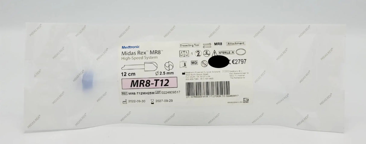 Medtronic MR8-T12MH25M Midas Rex High-Speed Dissecting Tool System Medtronic Midas Rex