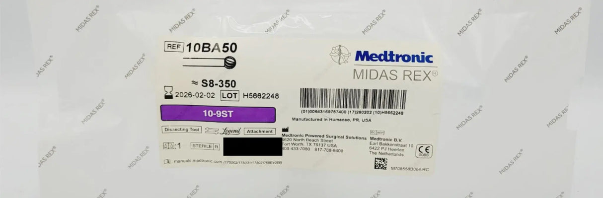 Medtronic 10BA50 Midas Rex Dissecting Tool Legend Attachment Medtronic Midas Rex
