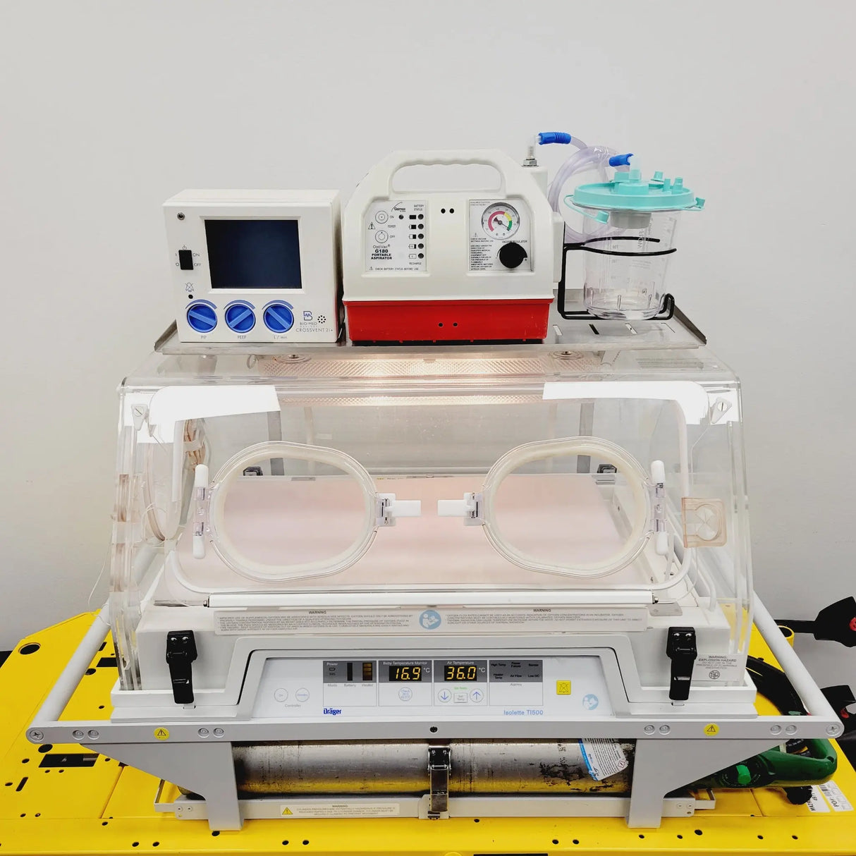 Stryker Power Pro IT Ambulance Cot w/ Drager Isolette TI500 700LB Capacity 6516 Stryker