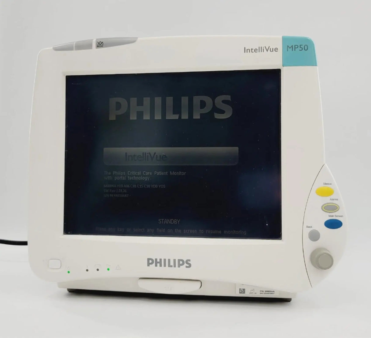 Philips M8004A MP50 Intellivue Critical Care Patient Monitor J.10.26 Certified Philips