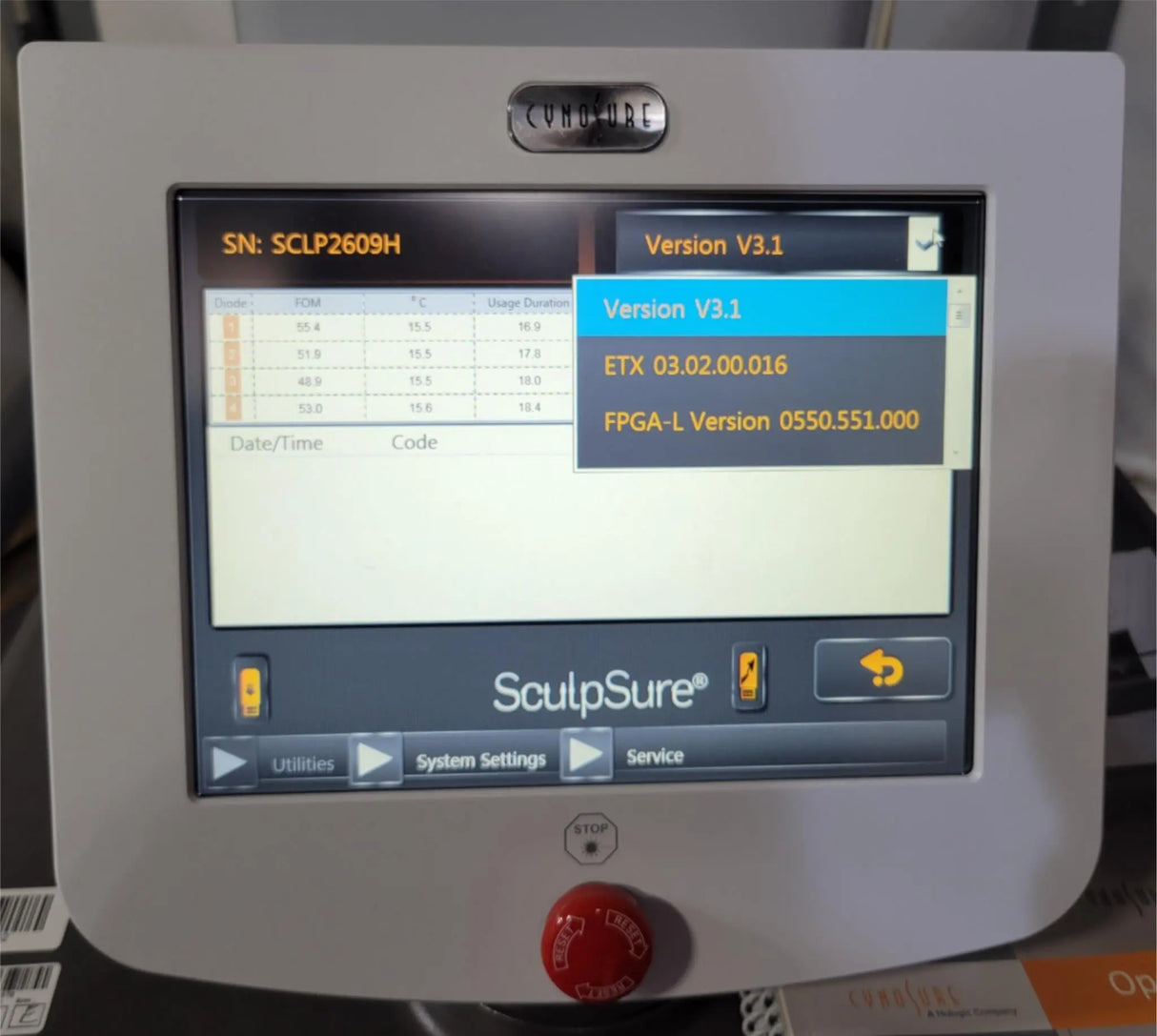 Cynosure SculpSure Non-Invasive Body Contouring System 2019 w/ Pac Key VER 3.1 Cynosure
