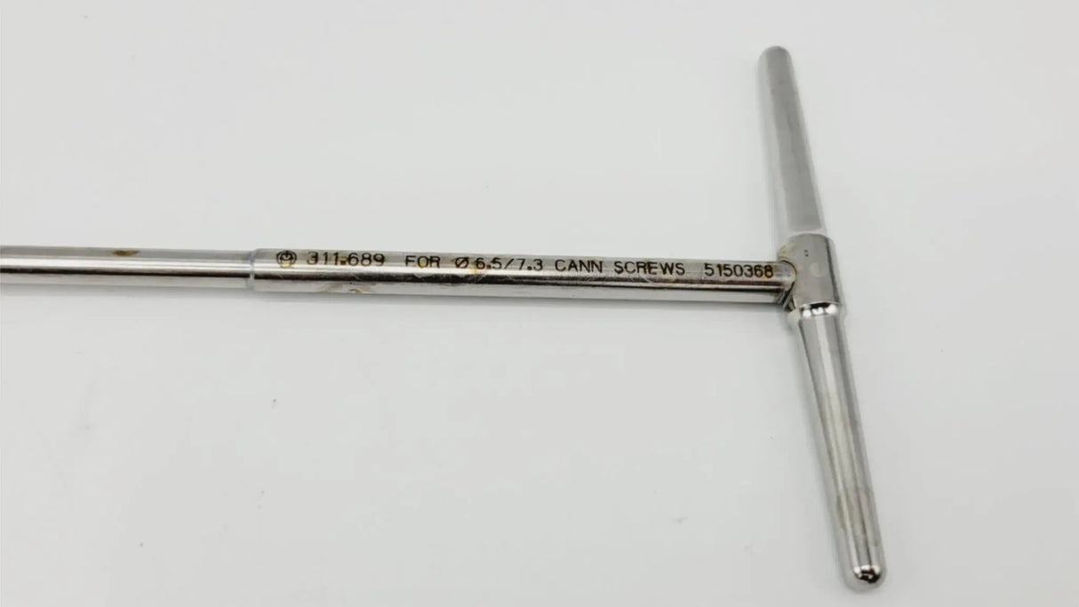 Synthes 311.689 Cannulated Tap 6.5mm & 7.3mm Tap Depth 200mm 10-3/4" Synthes