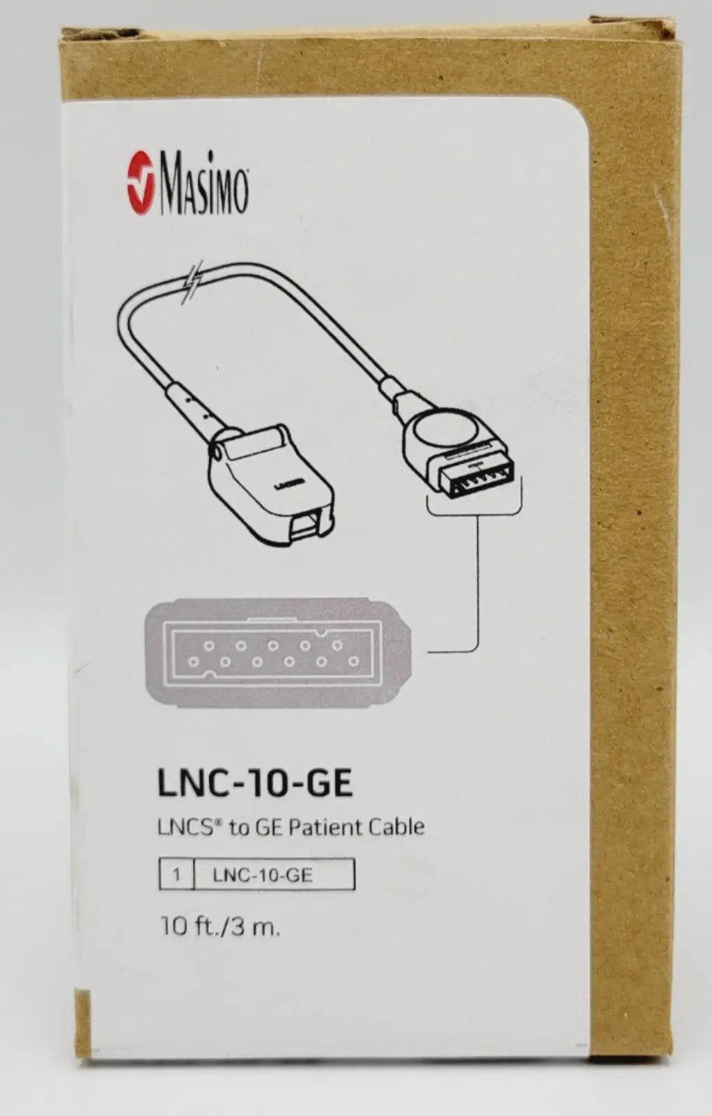 Masimo 2016 LNCS to Ge Patient Cable 10ft LNC-10-GE Masimo