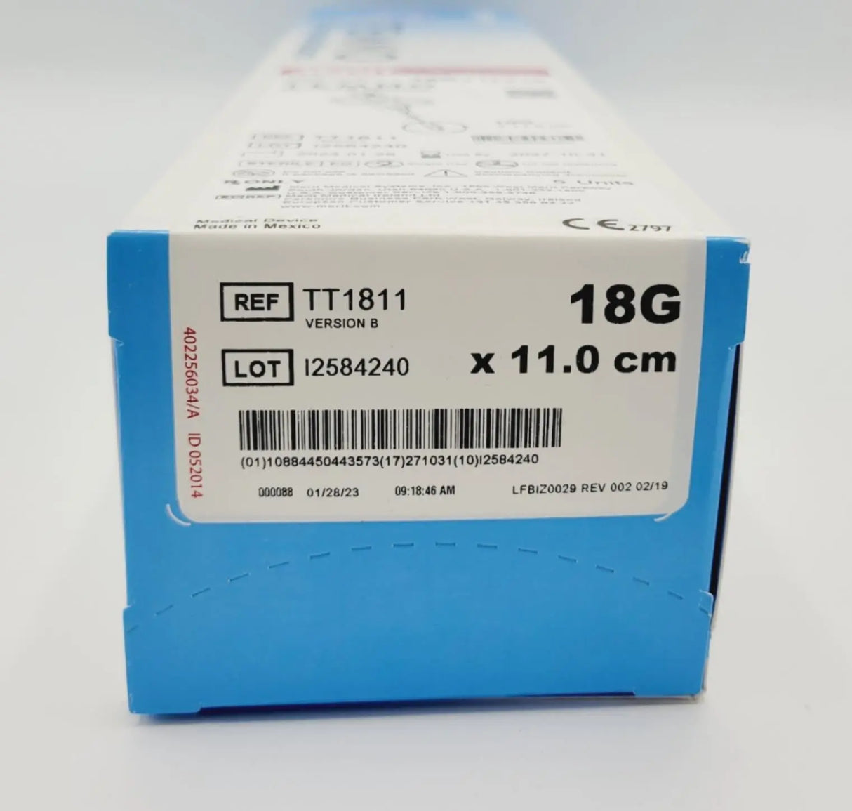 Mert Medical TT1811 Biopsy Device w/ Coaxial Introducer Needle 18G x 11.0cm Box of 5 Merit Medical