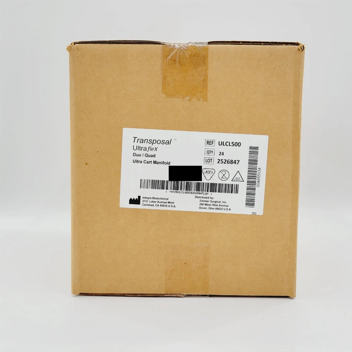 Integra UL-CL500 Transposal Ultra Flex Duo/Quad Ultra Cart Manifold 24BX Integra