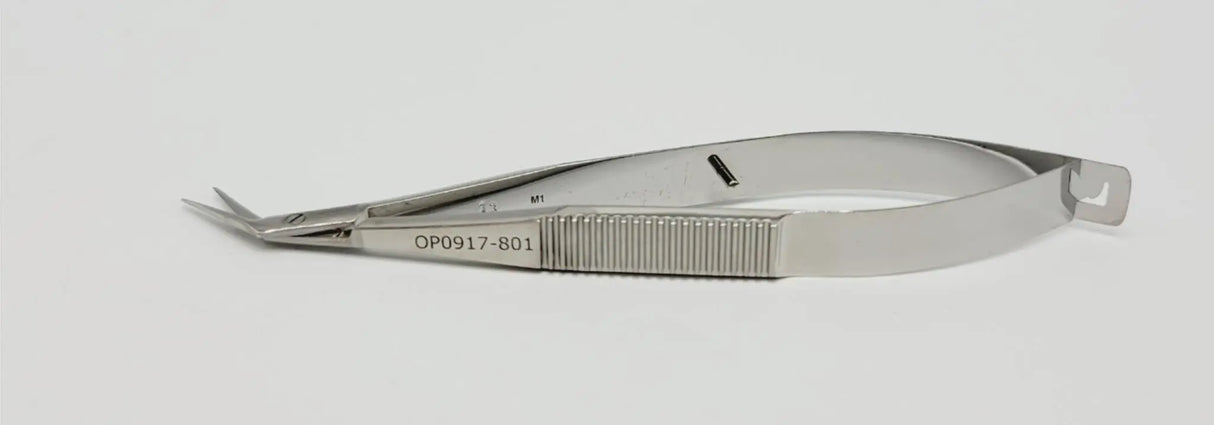 V. Mueller OP0917-801 Castroviejo Scissors Angled Blunt Flat Serrated 4-1/2" V. Mueller