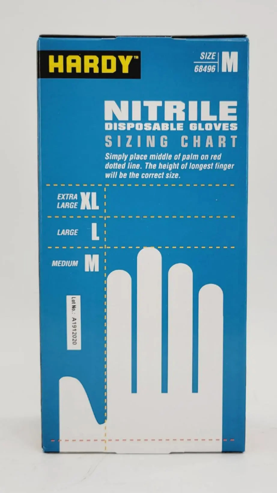 Hardy 5MIL Nitrile Disposable Gloves Medium for Industrial Use 1000/CS Hardy