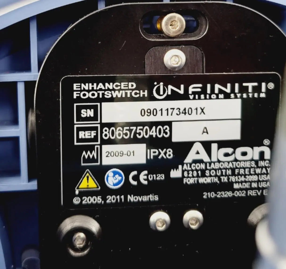 Alcon 8065750403 Infiniti Enhanced Footswitch Alcon