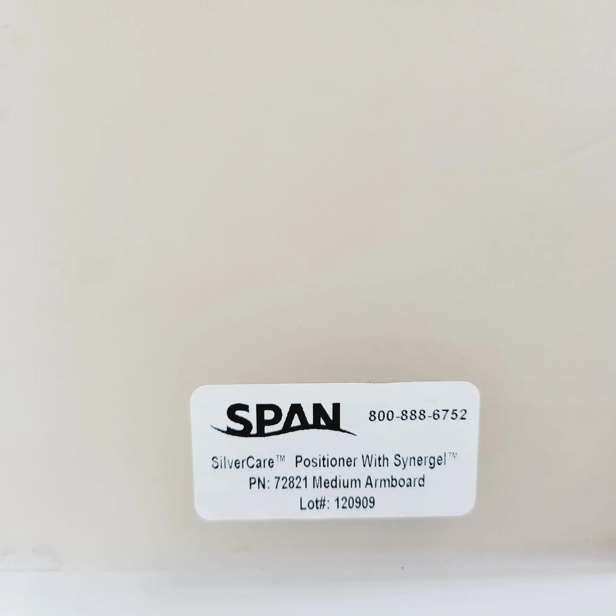 Span 72821 Silver Care Positioner w/ Synergel for Medium Arm Board Span