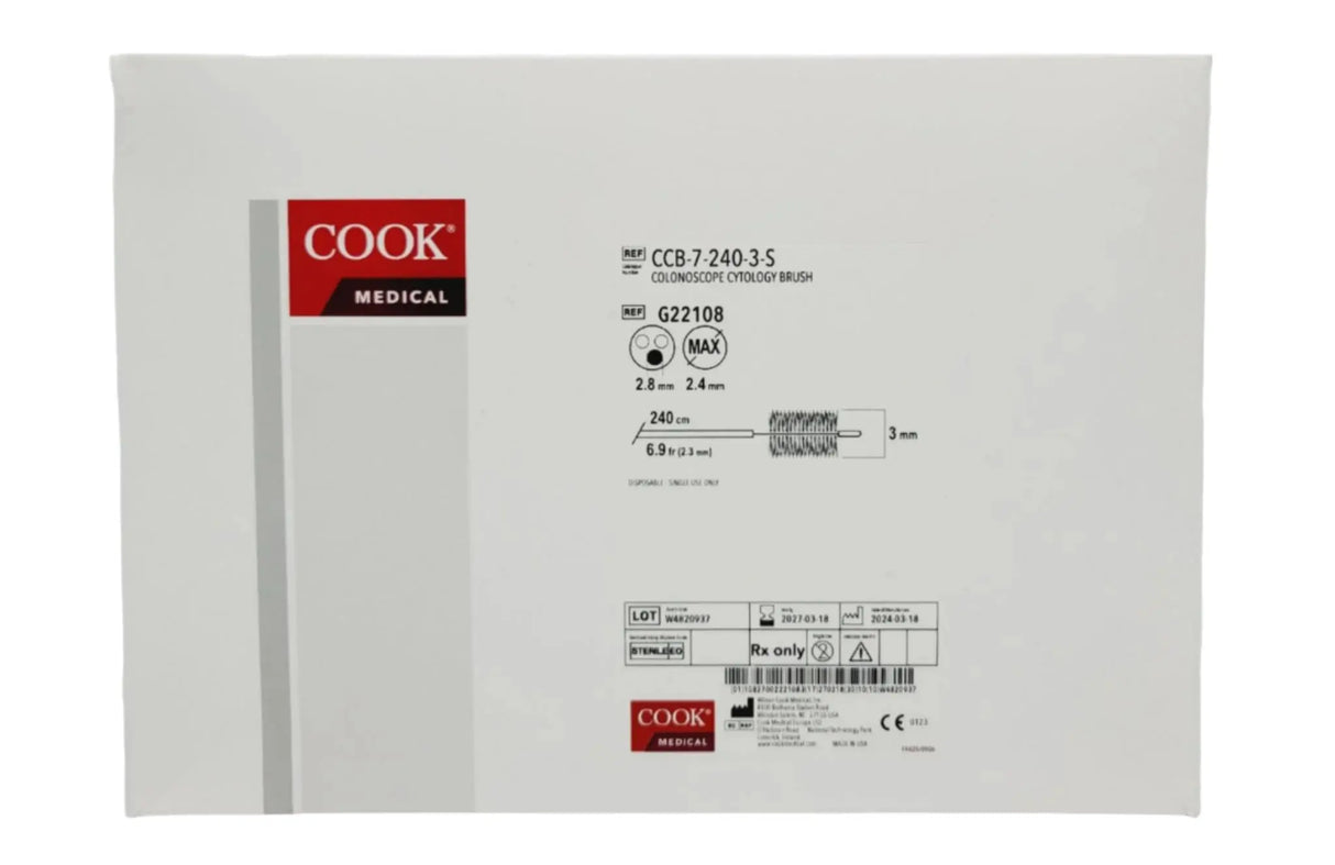 Cook Medical CCB-7-240-3-S Colonoscope Cytology Brush Cook Medical