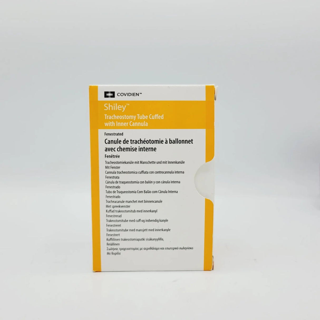 Covidien 8FEN Shiley Tracheostomy Tube Cuffed w/ Inner Cannula Covidien