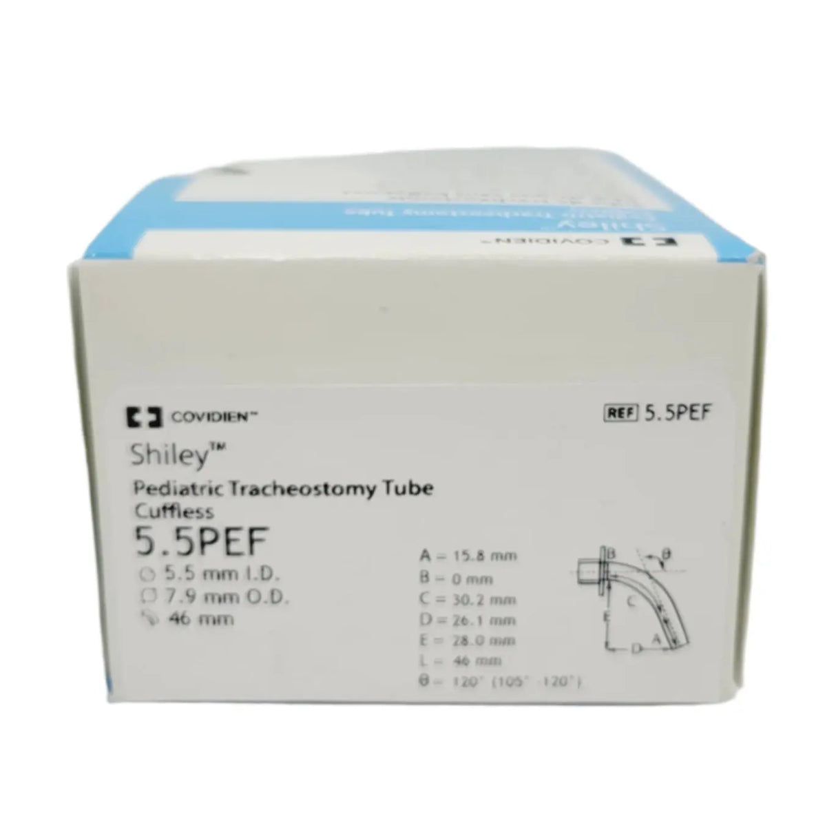 Covidien 5.5PEF Shiley Pediatric Tracheostomy Tube Cuffless Covidien