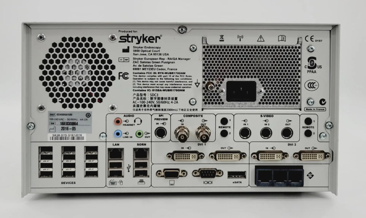 Stryker SDC3 HD Information Management System Model 0240060100 Stryker