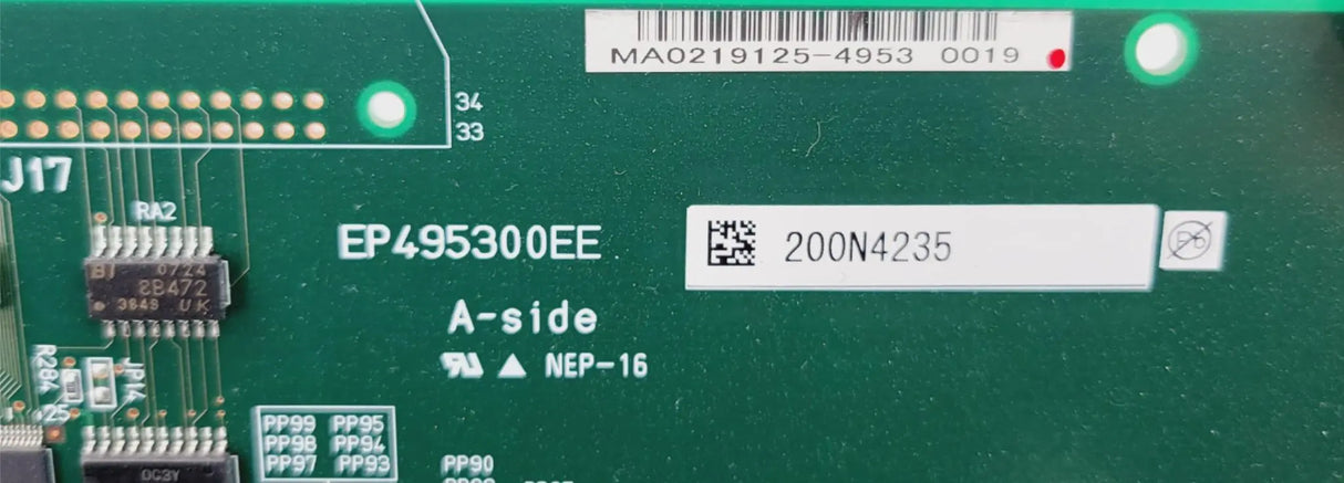 Aloka EP495300 EE Wave Generator Board Assembly from an Aloka Alpha 10 Pro Sound Aloka