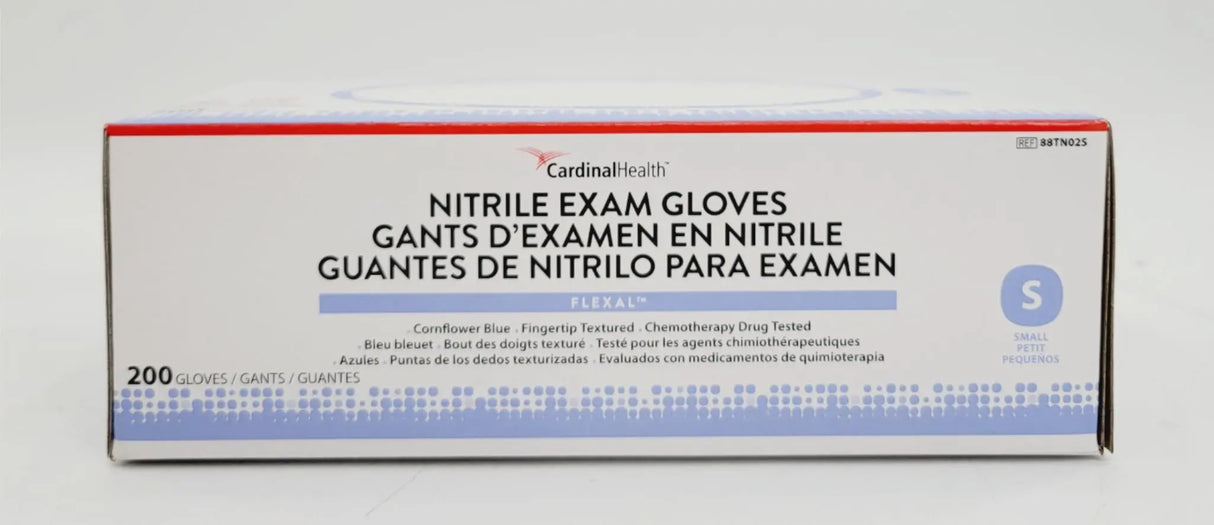 Cardinal Health Flexal Nitrile Exam Gloves 88TN02S Powder Free Small CS 2000 Cardinal Health