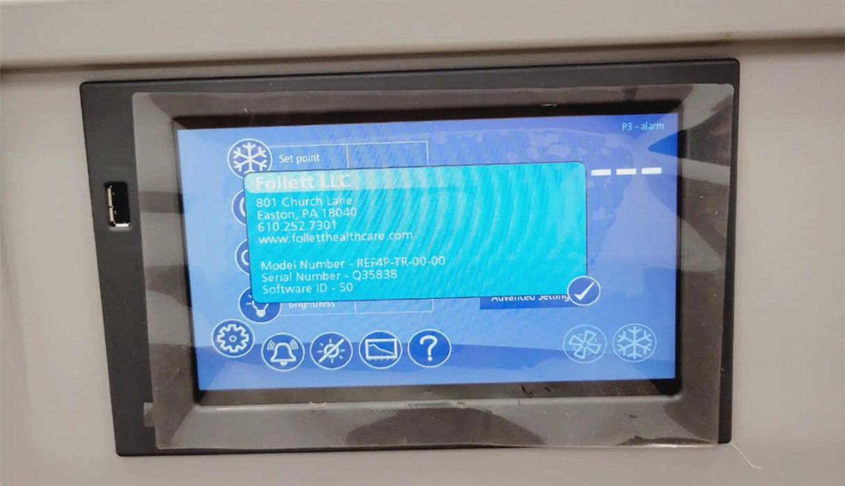 Follett Performance Plus REF4P-TR-00-00 Undercounter Refrigerator DEMO Follett