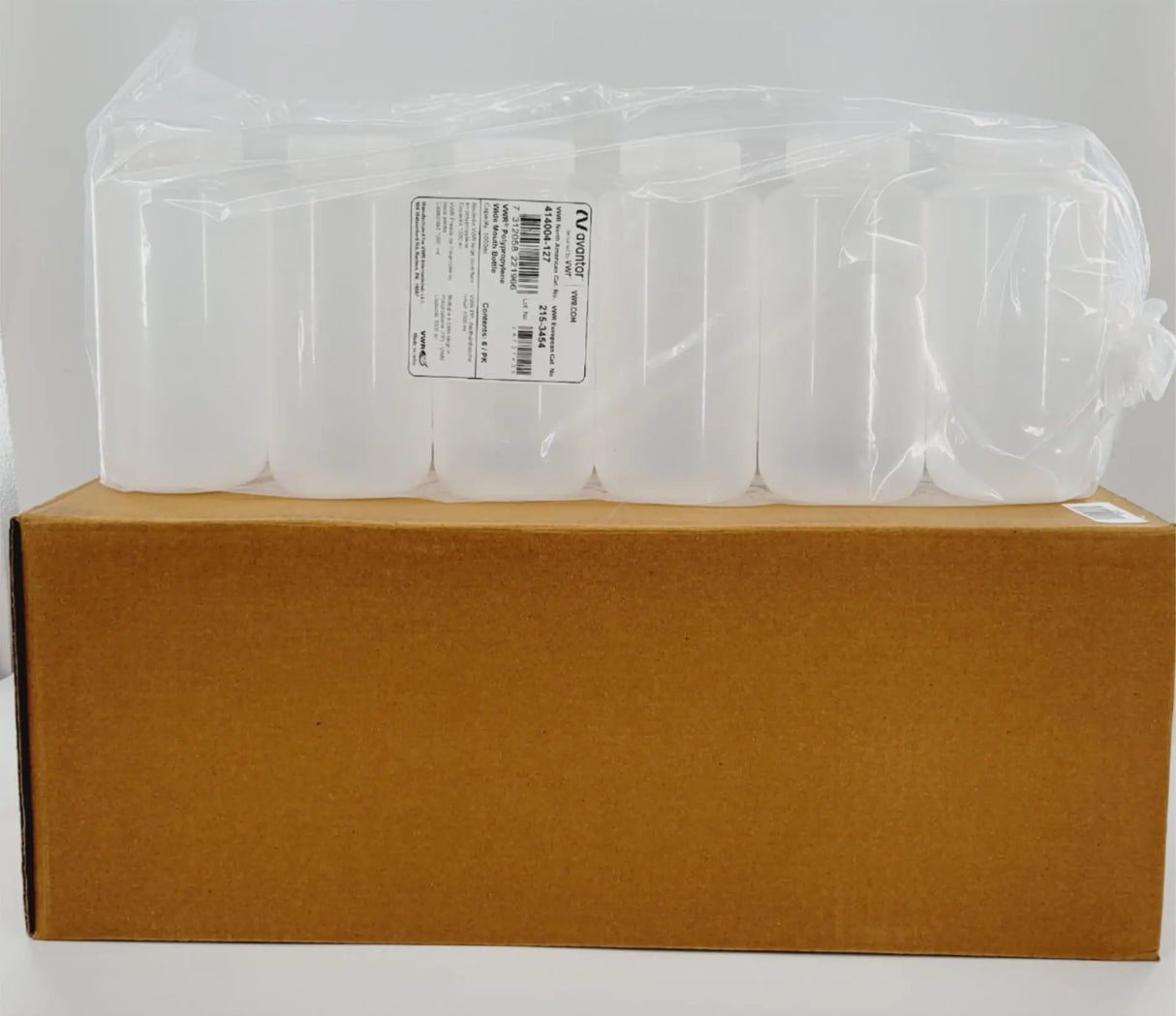 VWR 414004-127 Avantor Polypropylene Wide Mouth Bottle 1000mL 24/CS VWR
