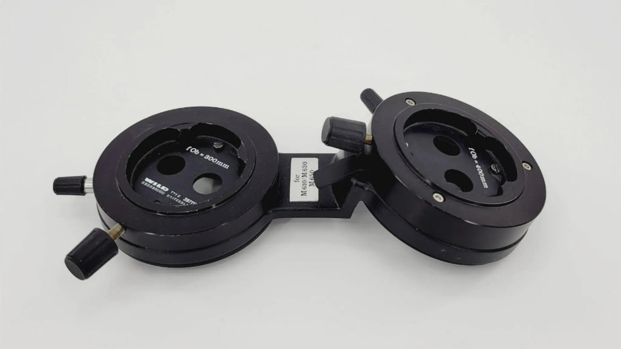 Leica Wild fOb=300mm & fOb=400mm Surgical Microscope Dual Head Bridge 397119 Leica