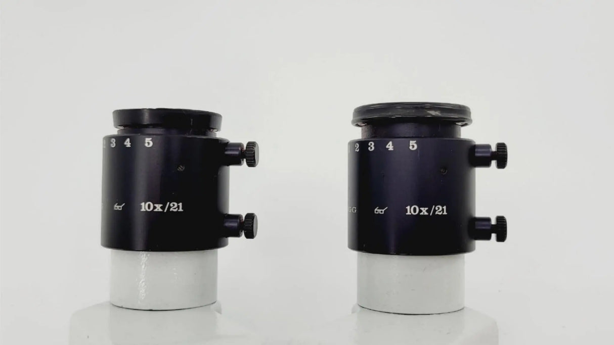 Leica Wild Head Surgical Microscope Part w/10 x 21 Eye Pieces Leica