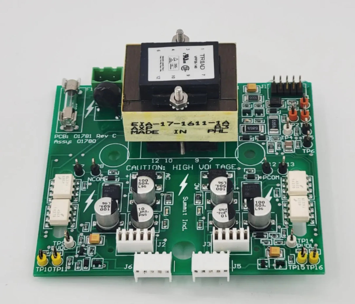Summit Industries ASSY-0178 Rev C PCB Board from a L177-03 System Cabinet Summit Industries