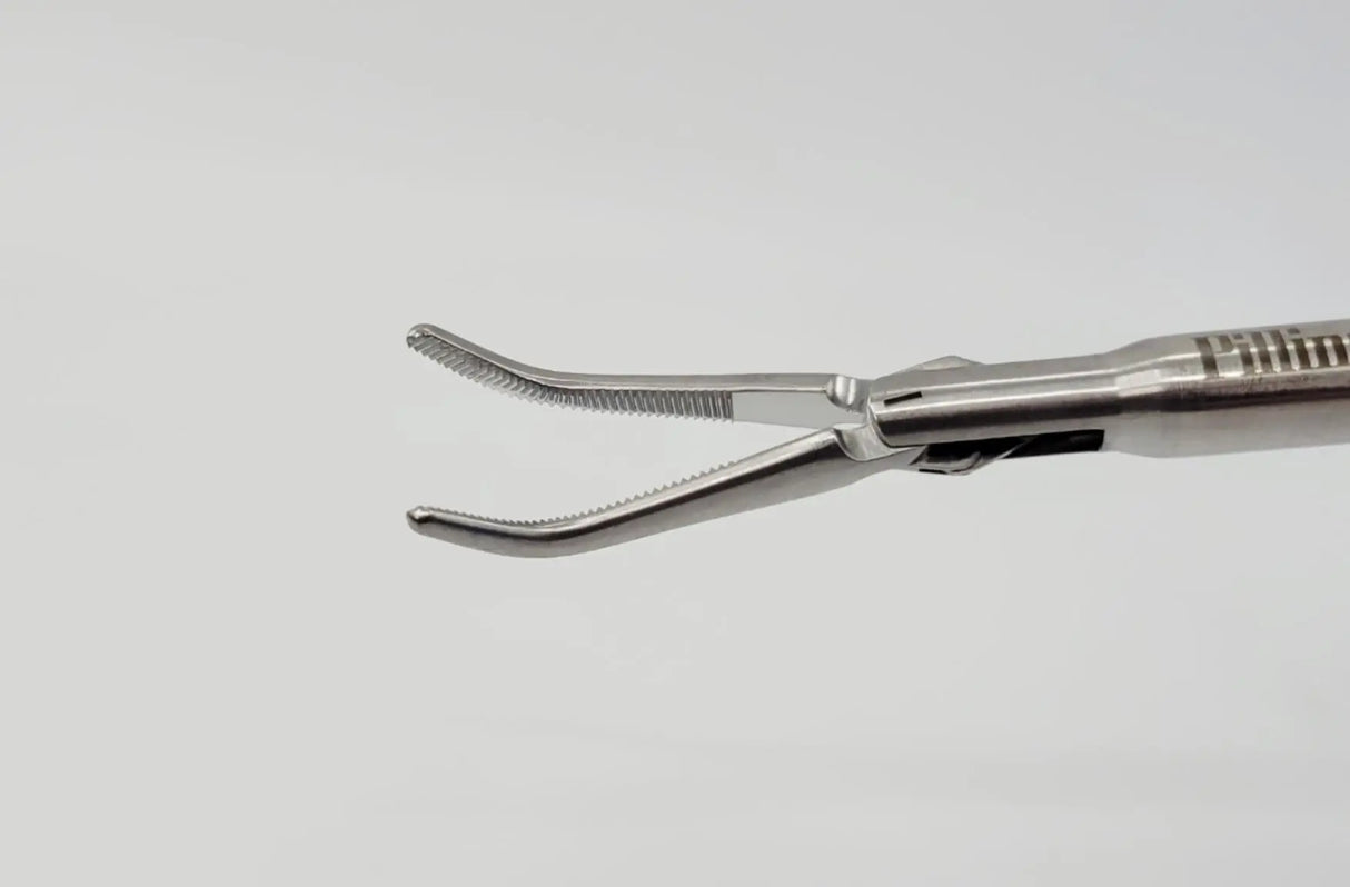 Pilling 211245A Landreneau Lawrence Fine Forceps 45° Curve 15-3/8" Pilling