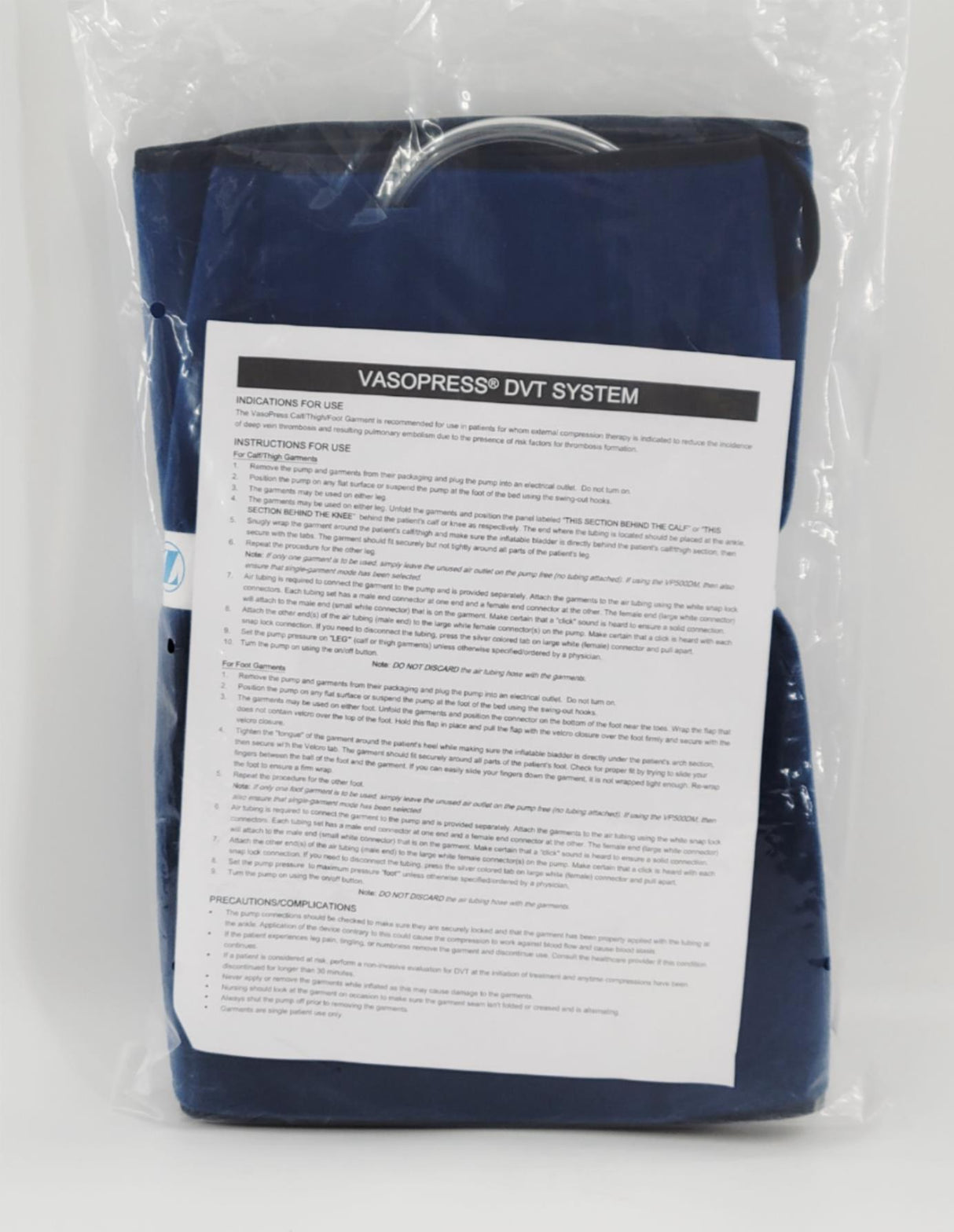 Zimmer VP501B Vasopress Blue Calf Garment Extra Large 32"