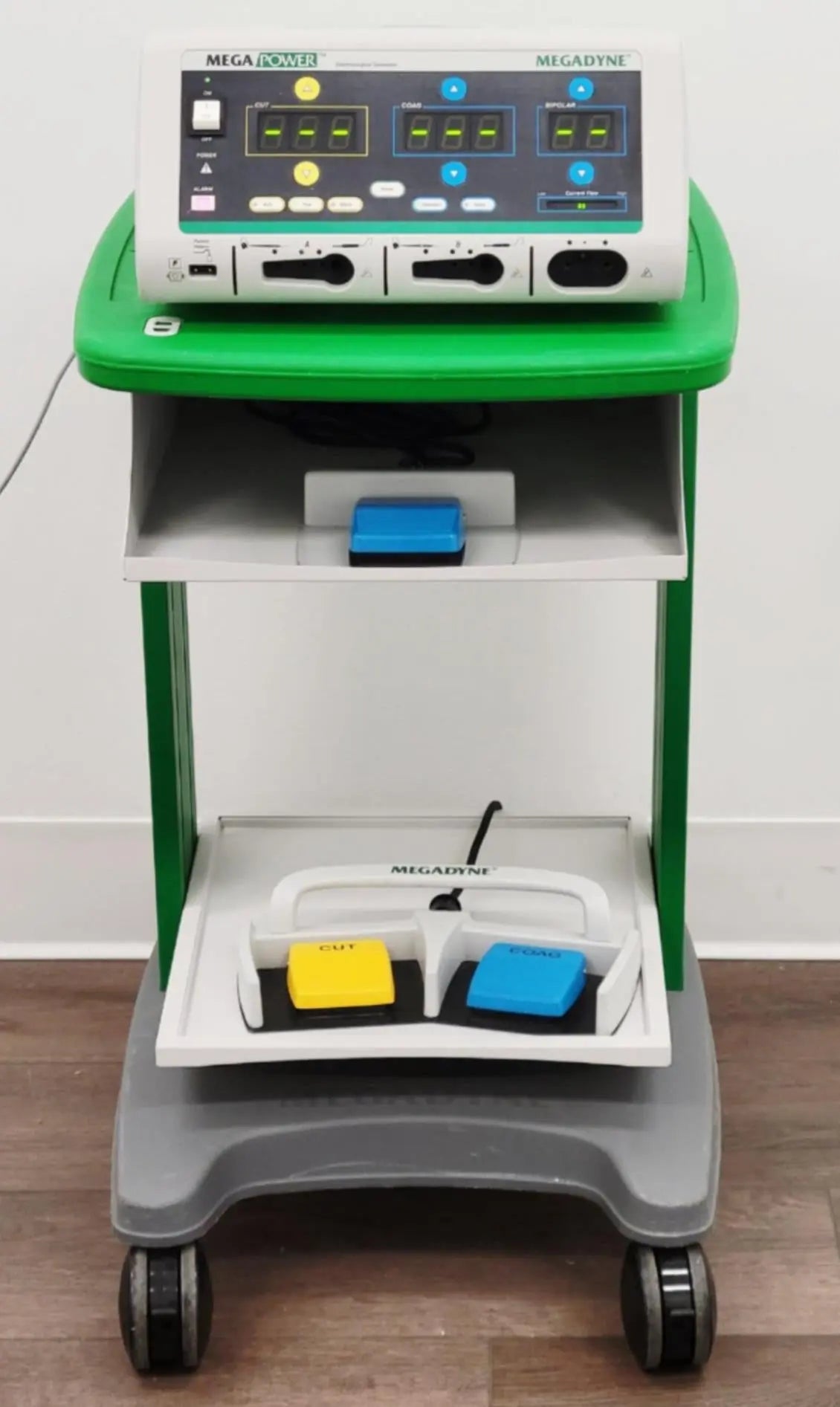 Megadyne Mega Power 1000 Electrosurgical w/ Footswitch & Rolling Stand Medagyne