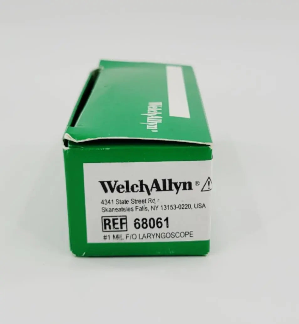 Welch Allyn 68061 Miller Size 1 Green Standard Fiber Optic Laryngoscope Blade Welch Allyn