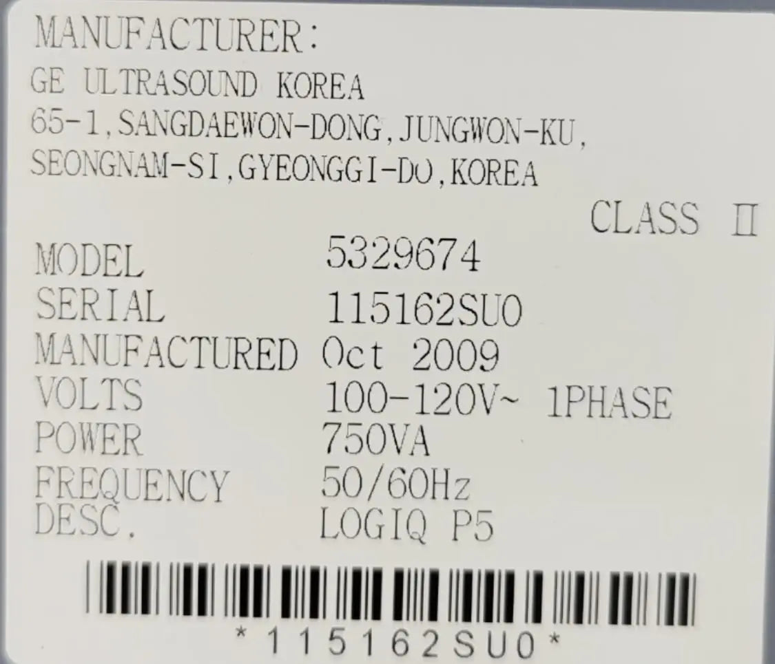 GE 5329674 Power Supply Assembly Primis Medical