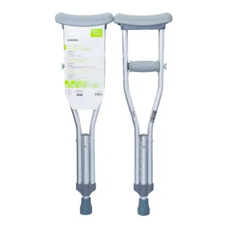 Youth Aluminum Adjustable Underarm Crutches (175lbs) McKesson